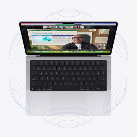 Imagen vista desde arriba de un portátil.